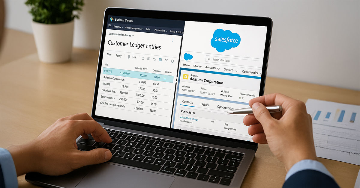 business central salesforce integration keeping accounts and customers aligned