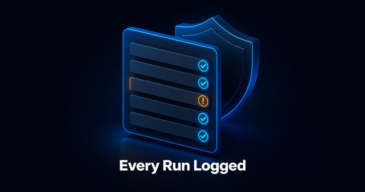 Dashboard view of integration flow runs with logs, alerts, and role-based access controls